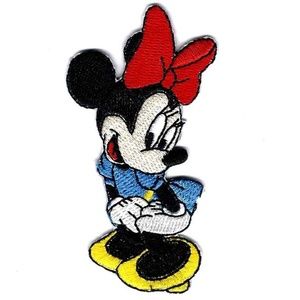 1.75X3.25" Minnie Mouse Embroidered IRON ON PATCH